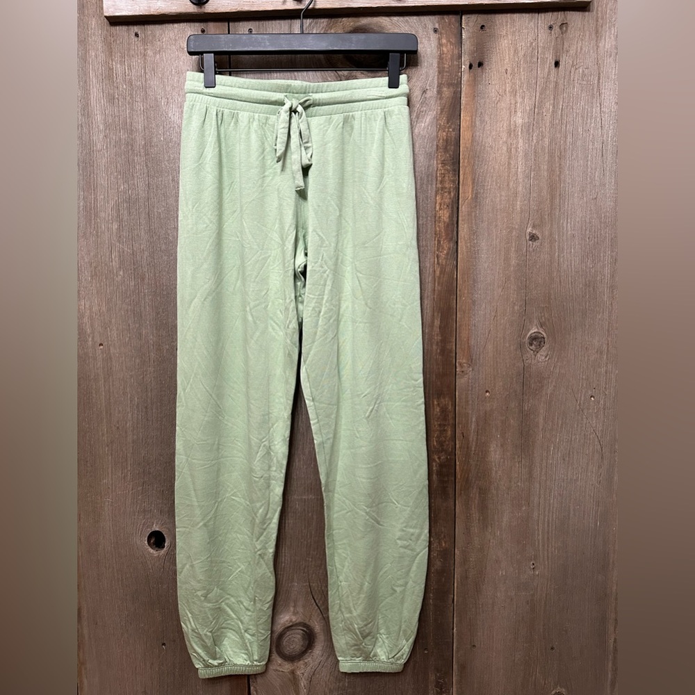 LNA Clothing Brushed Terry Sweat Jogger in Smoke Green Size Small Women’s
